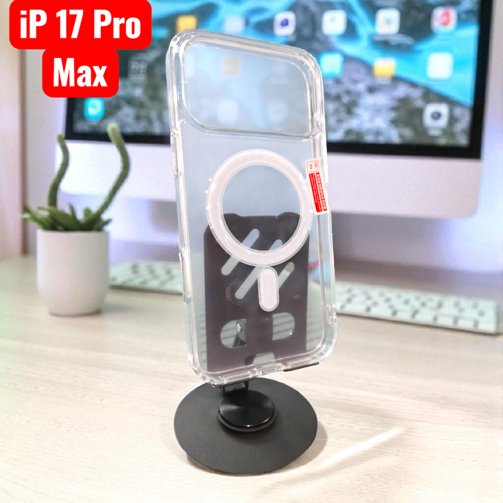 iPhone 17 Pro Max Fiber High Quality Magnetic transparent Case