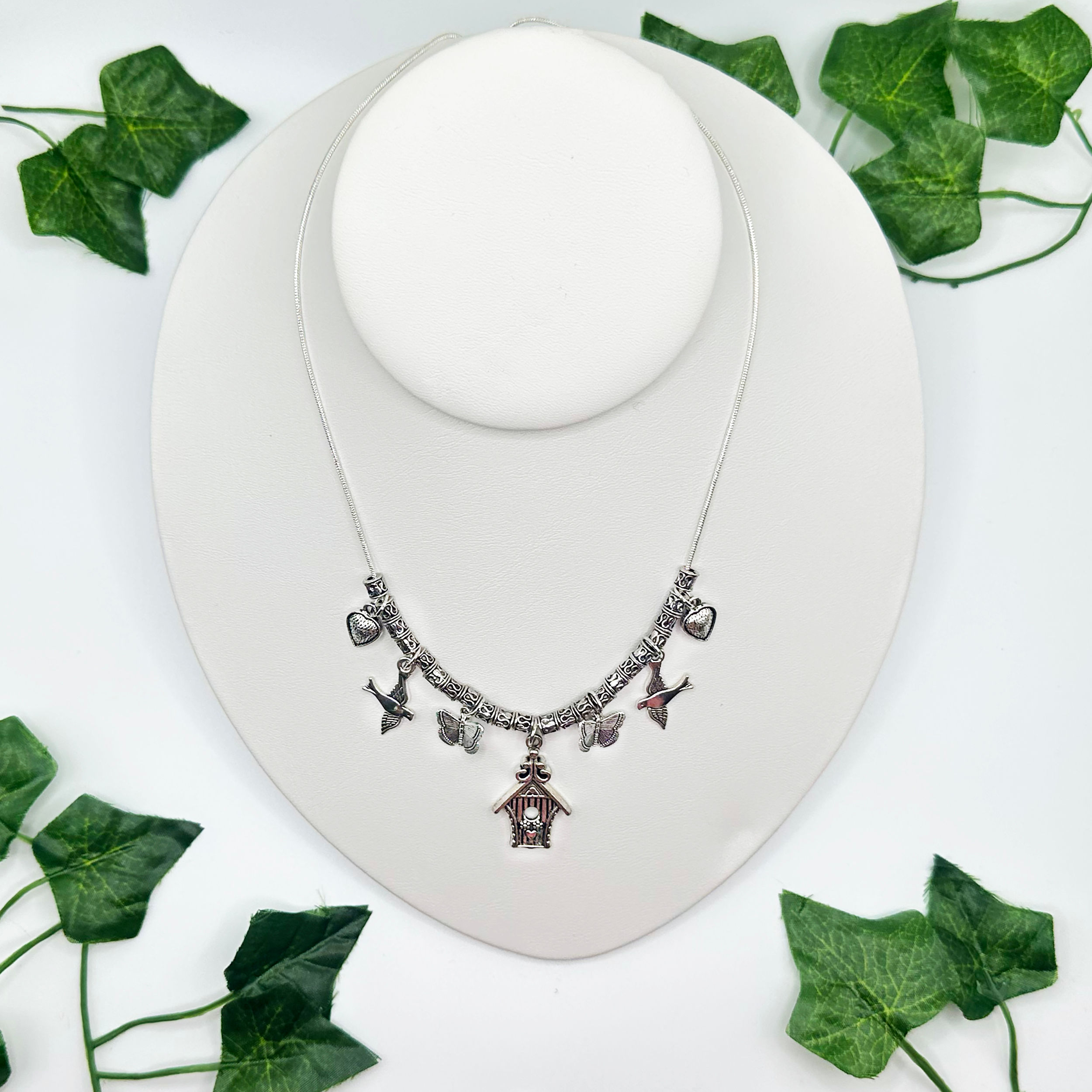 Heart and Home Charm Necklace