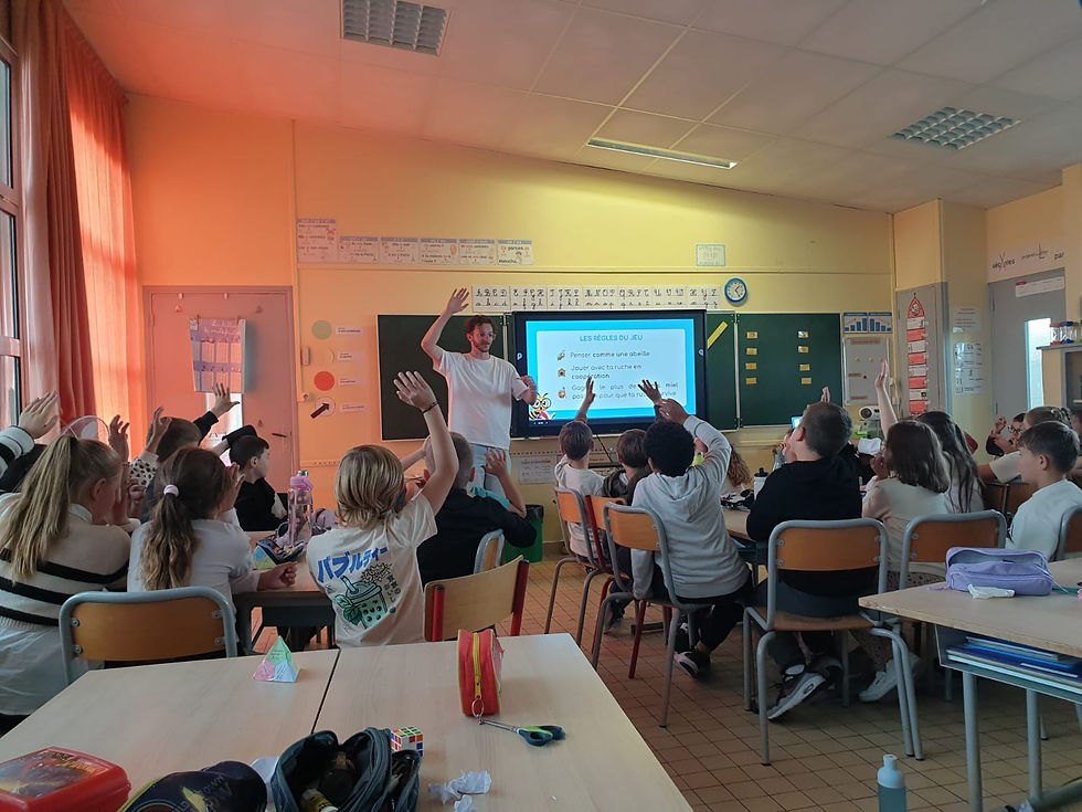 Serious Game Erine avec les élèves de l'école Marcel Cachin de la ville de Escaudain