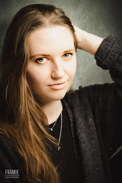 Portrait Aufnahme im Fotostudio