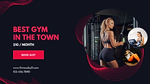 Pink & Black Professional Fitness Gym Facebook Cover.png