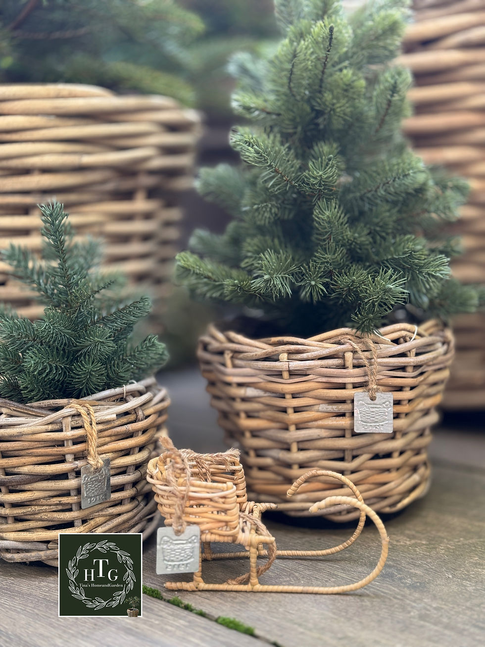 Deko Schlitten Rattan Riviera Maison