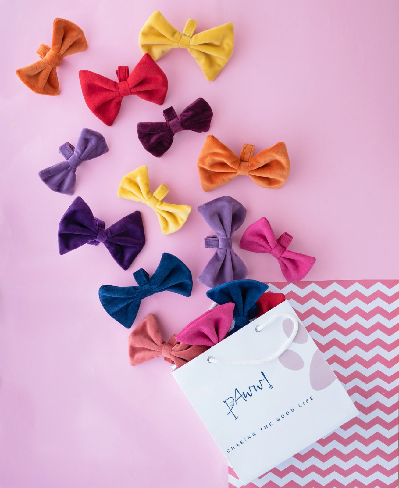 Detachable Bow Tie in Suede 