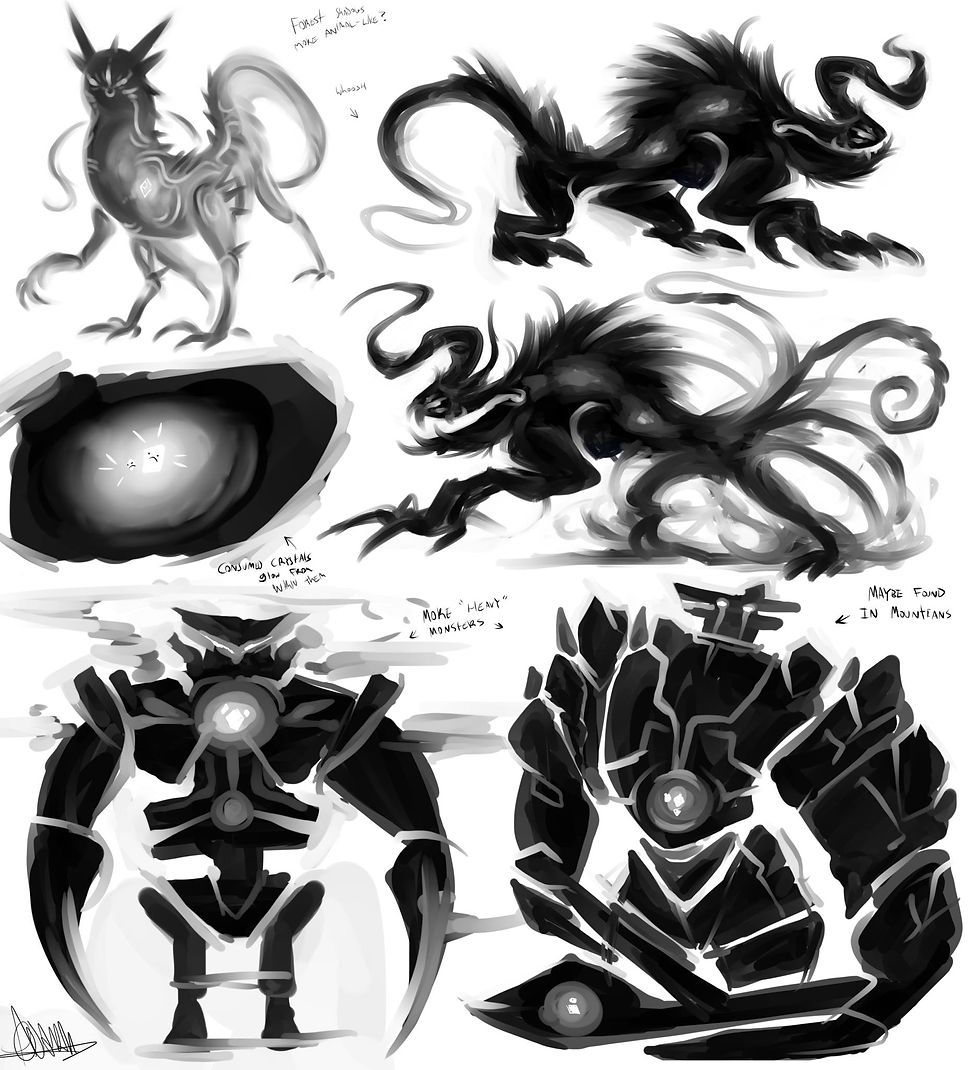 Crystal monsters