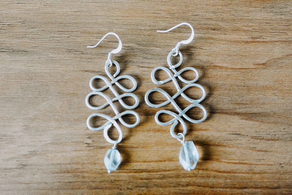 Thumbnail: Intertwined Ripple Earrings