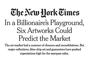 In a Billionaire’s Playground, Six Artworks Could Predict the Market