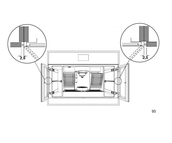 Miniatura: Cafetera Teka Empotrada CLC 8350 MC BK E01 Multicapsula y cafe molido
