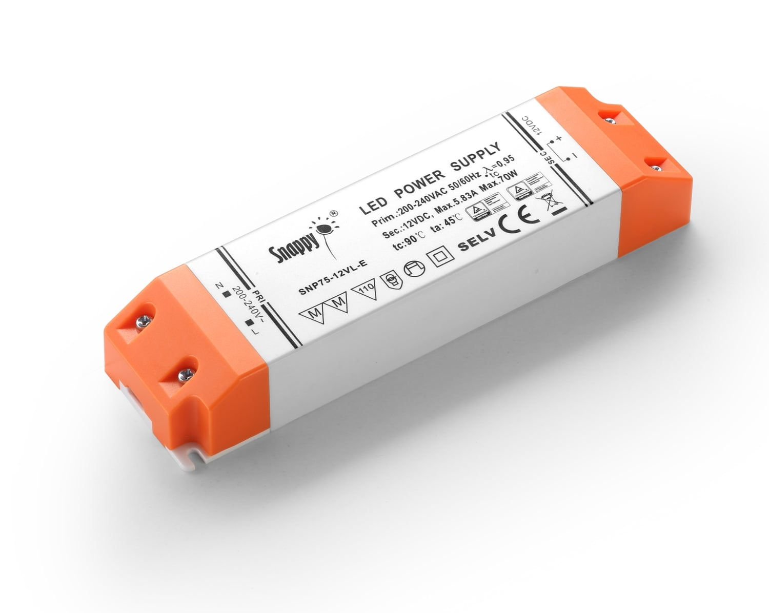 LED Driver SNP75-12VL-E, 70W 12VDC