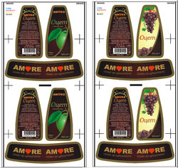 Labels vinegar "Amore"