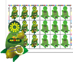 Label lemon juice "Amore"