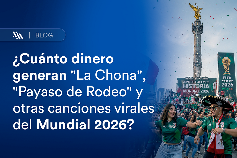 ¿Cuánto dinero generan "La Chona", "Payaso de Rodeo" y otras canciones virales del Mundial 2026?