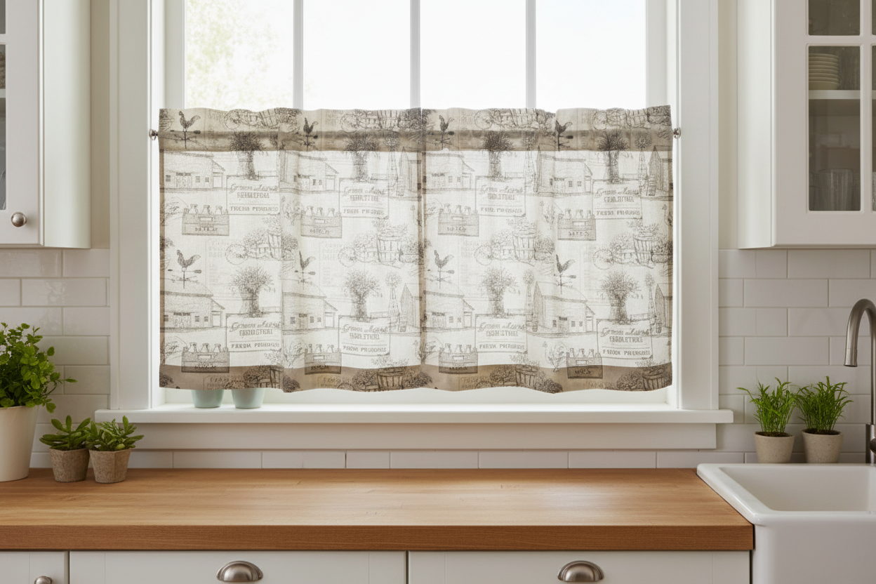Farm Fresh Cafe Curtains