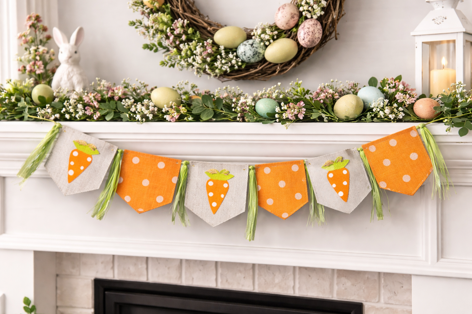 Burlap Bunny Garland