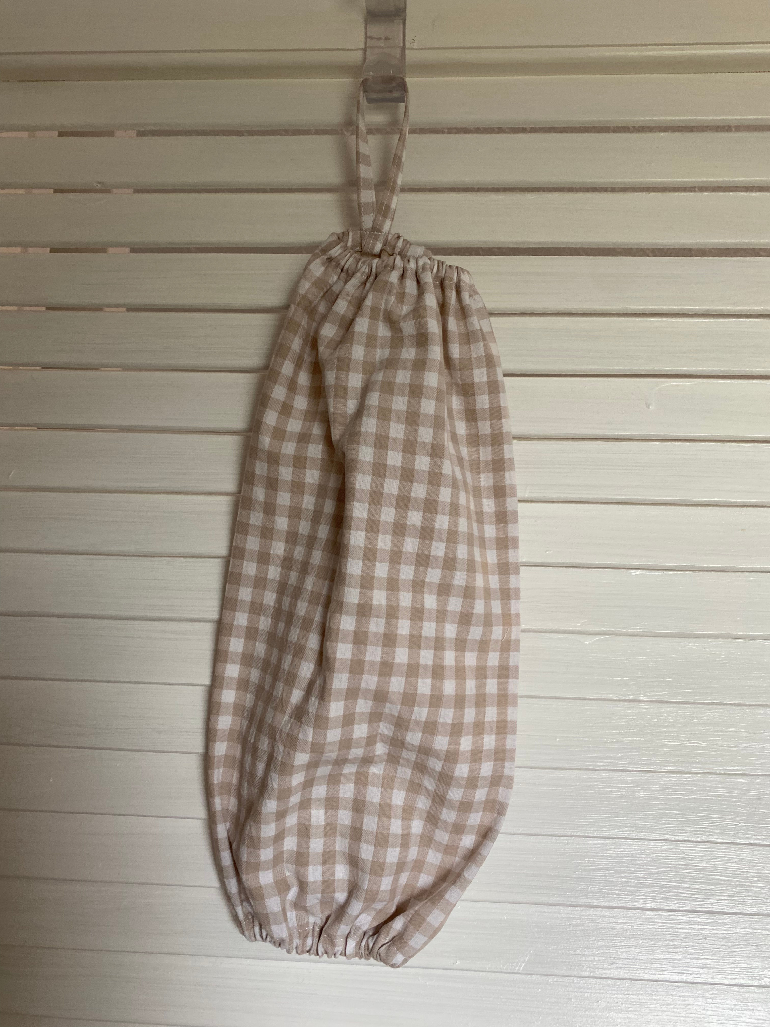 Tan Gingham Bag Saver