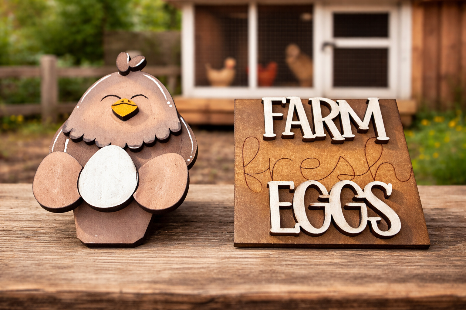 Chicken Mug Hugger + Tile