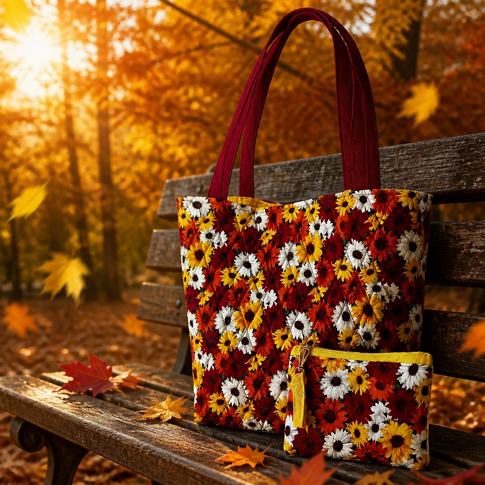 Thumbnail: Fall Sunflower Tote Bag