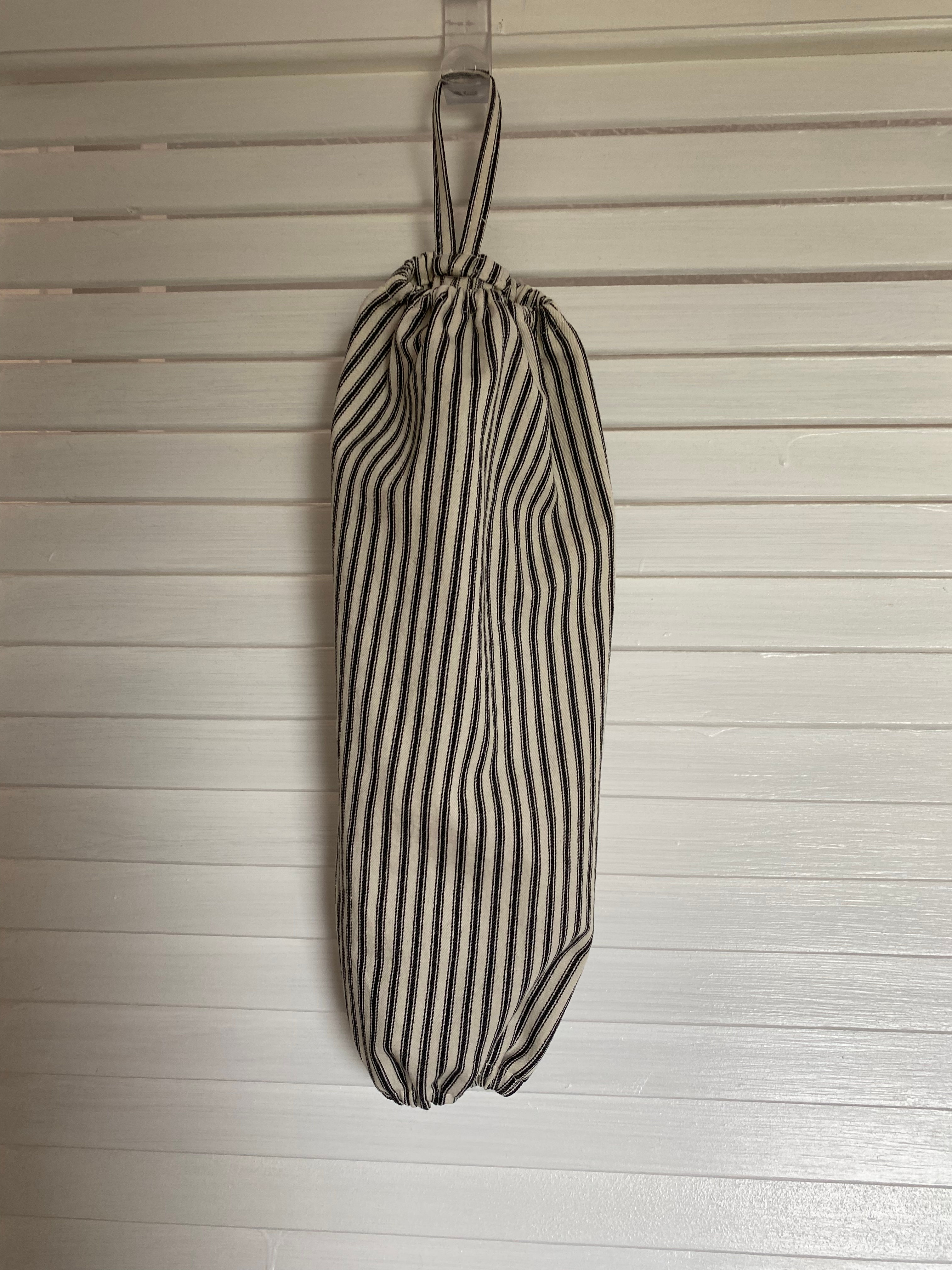 Black Ticking Bag Saver