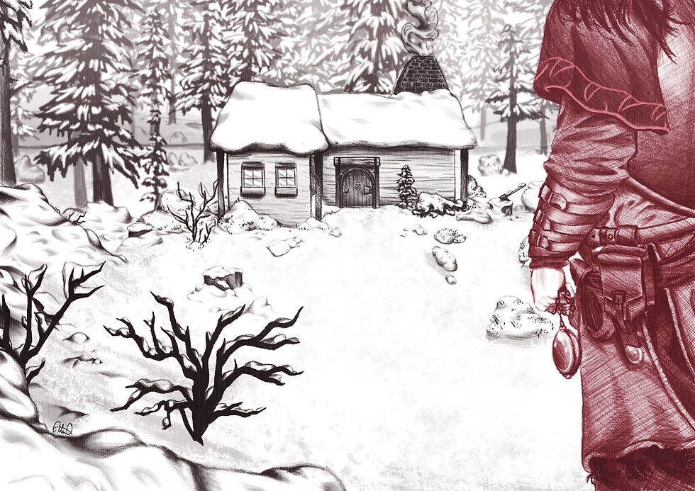 Snowy Scene Commission, Panel 2