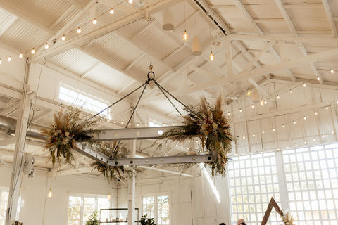 floral chandelier at white shanty in provo utah