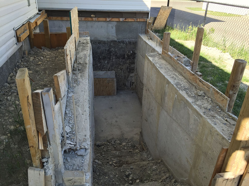 지하입구 증축 Basement work out