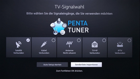 Erstinstallation jetzt mit Senderlistenimport per USB