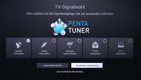 Erstinstallation jetzt mit Senderlistenimport per USB
