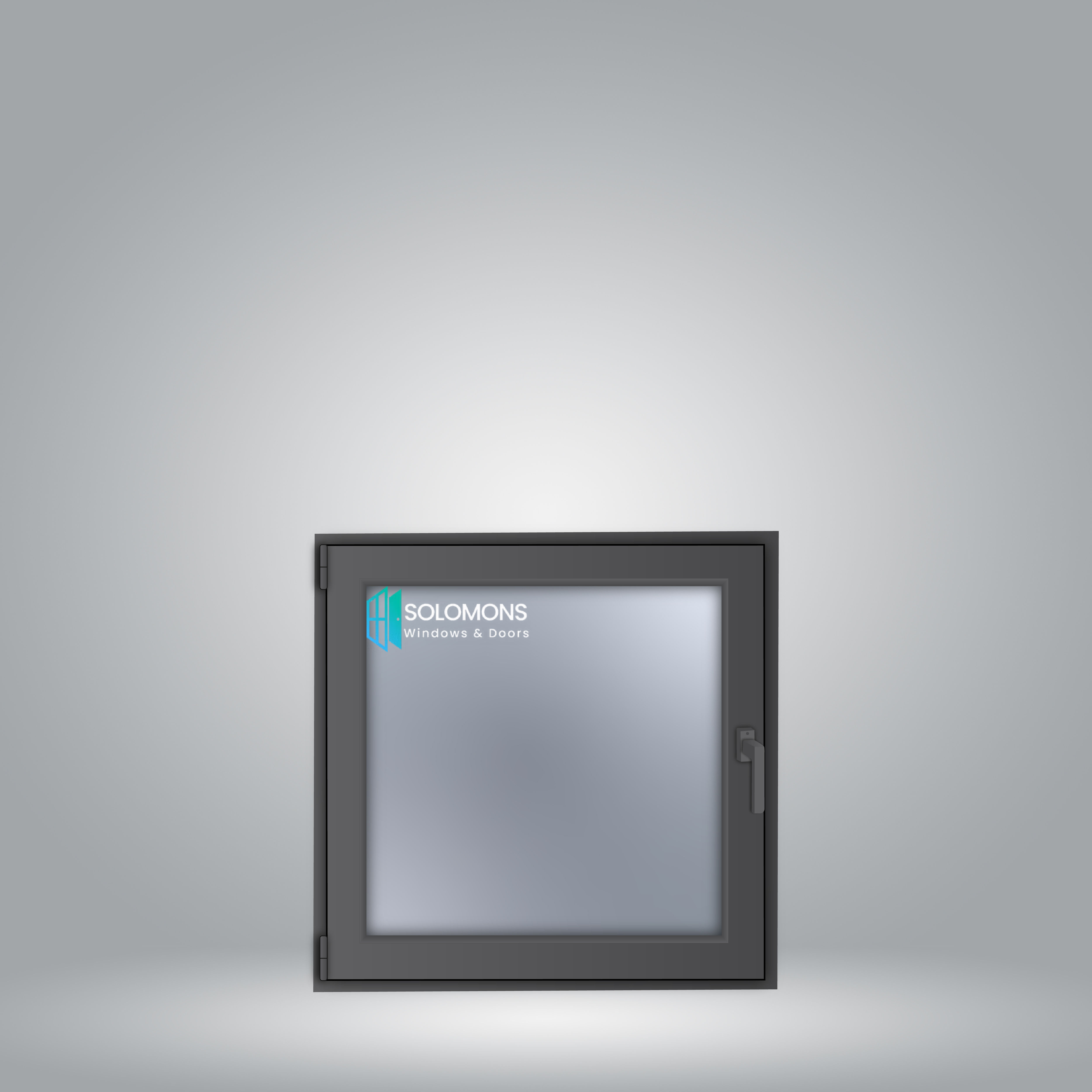 600mm x 600mm - Grey - Aluminium Casement Window