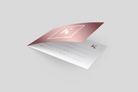 Folded Business Cards