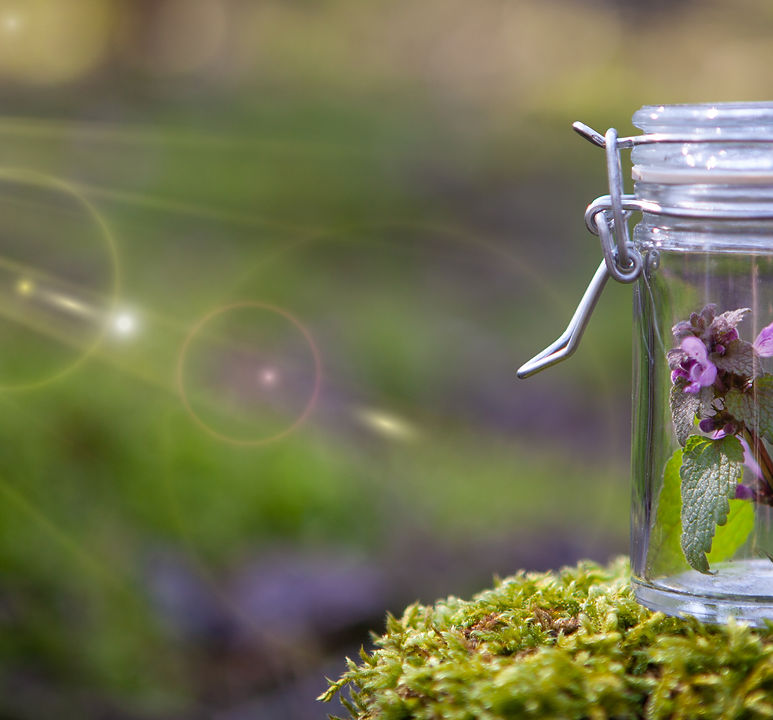 Bottle with Bach Flower Stock Remedy -