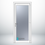Thumbnail: UPVC Single Door - White - Full Glass Right Opening