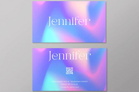 Pearlescent Business Cards