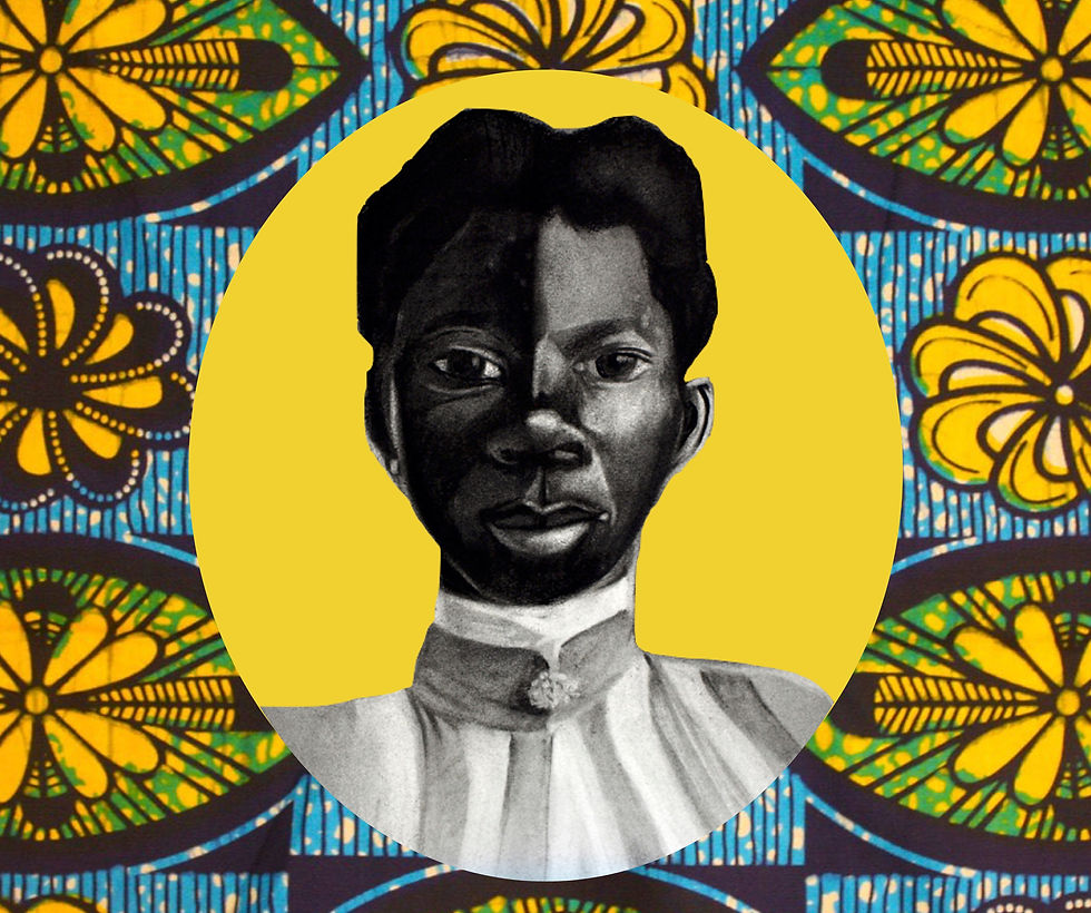 Black Girl Cameo Yellow