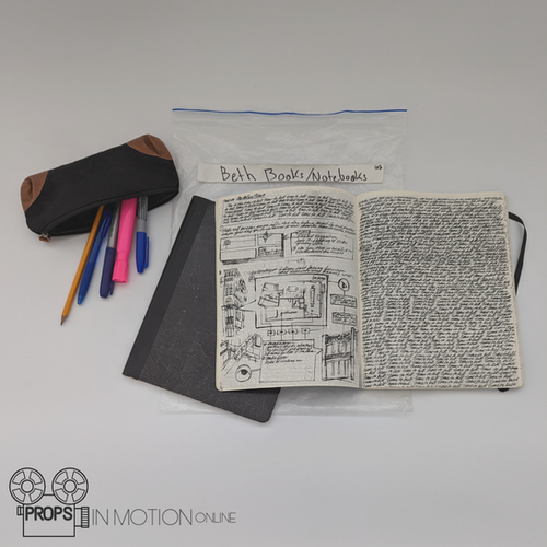 Dare Me (TV) Beth (Marlo Kelly) Notebooks and Pencil Case (01652) props  in motion online