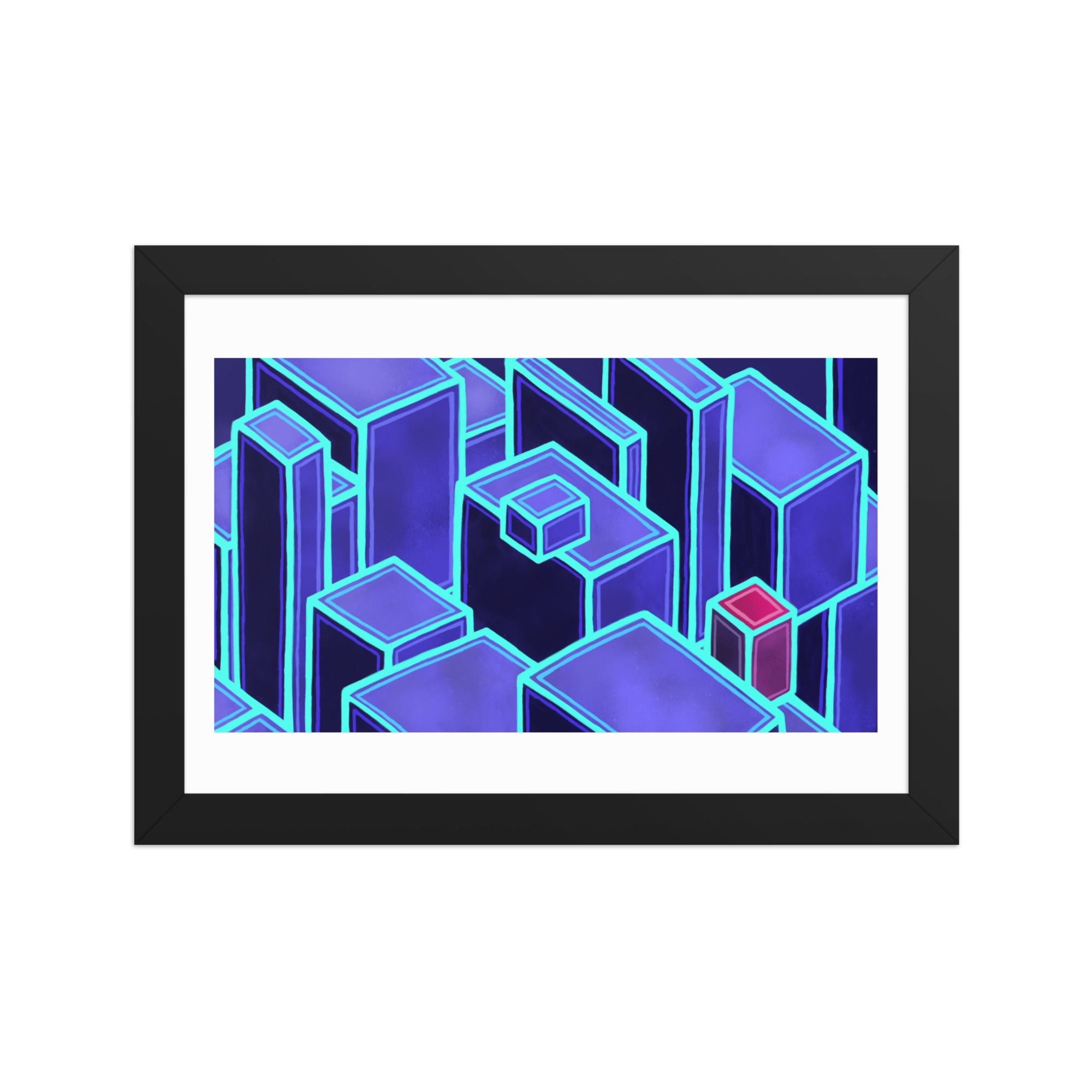 "Odd One Out" (Framed Matte Paper Poster)
