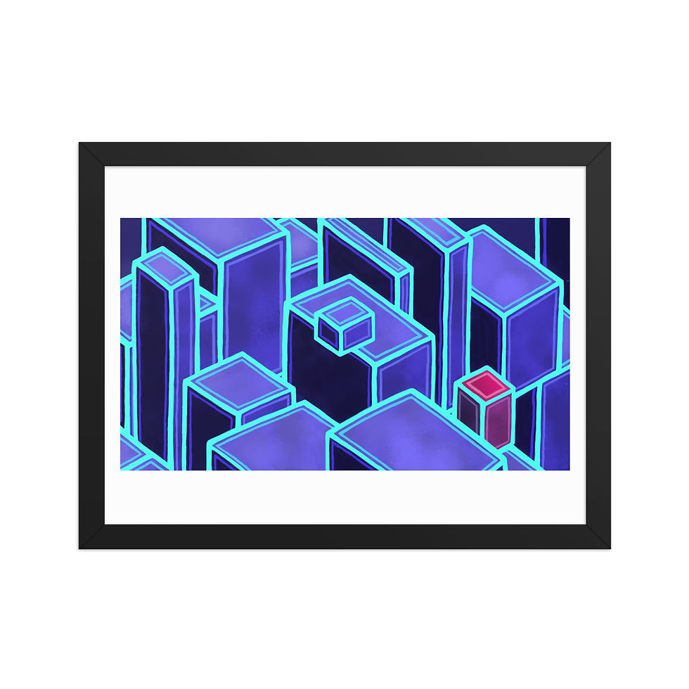 Thumbnail: "Odd One Out" (Framed Matte Paper Poster)