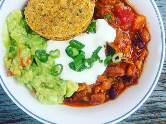 Eat With The Seasons- Cooking for Warmth + Roasted Vegetable Chili