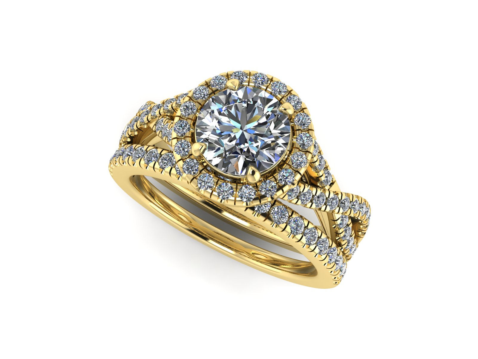 14KT Gold Bridal Set