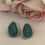 Thumbnail: 14 KT White Gold, Opal and Diamond Earring