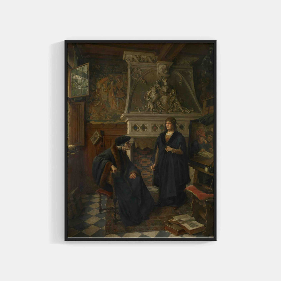 Eugène Siberdt : Erasmus and Quentin Matsys