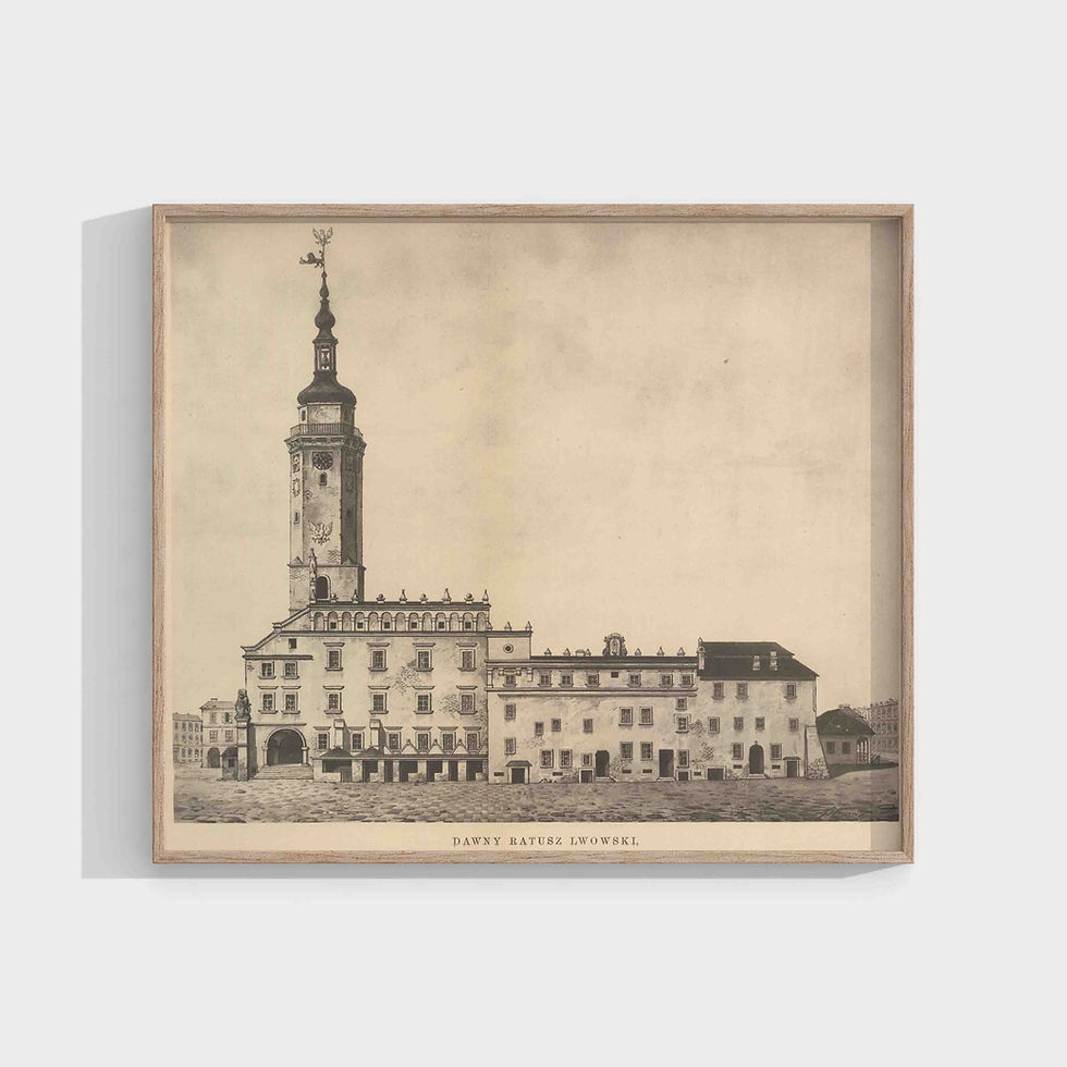 Andrzej Bemer : Lviv town hall, before 1826