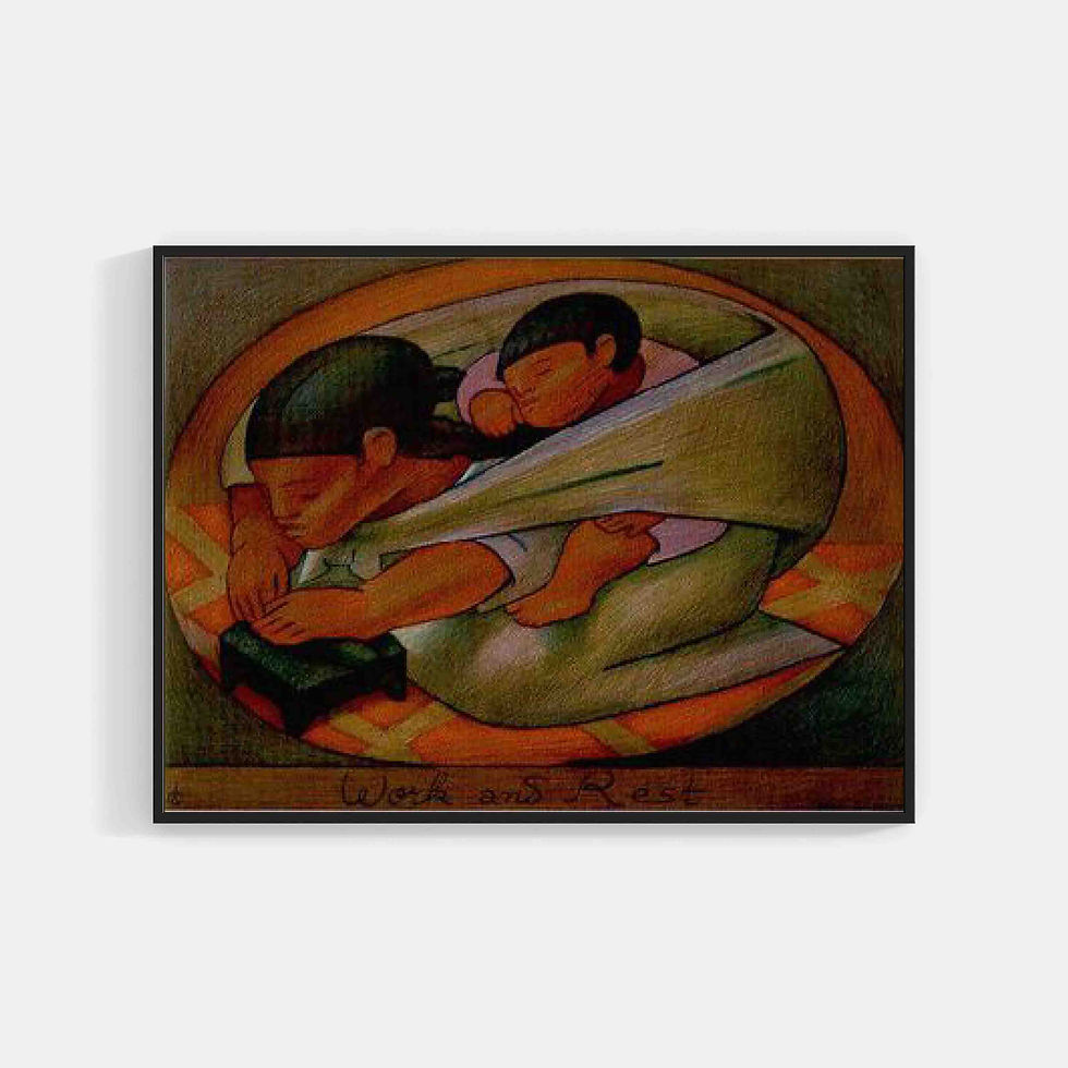 Jean Charlot : Work and Rest 1956