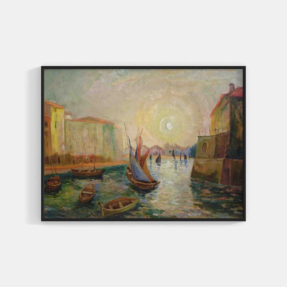 Jan Rubczak : Townscape at the Seaside, National Museum, Wrocław