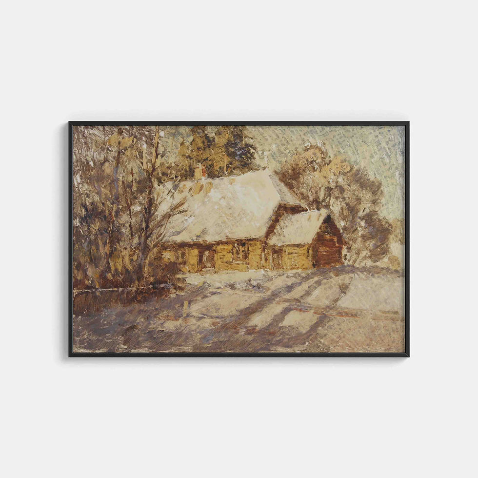 Edgars Vinters : House ’Braki’ of poet Rūdolfs Blaumanis in Winter 1971