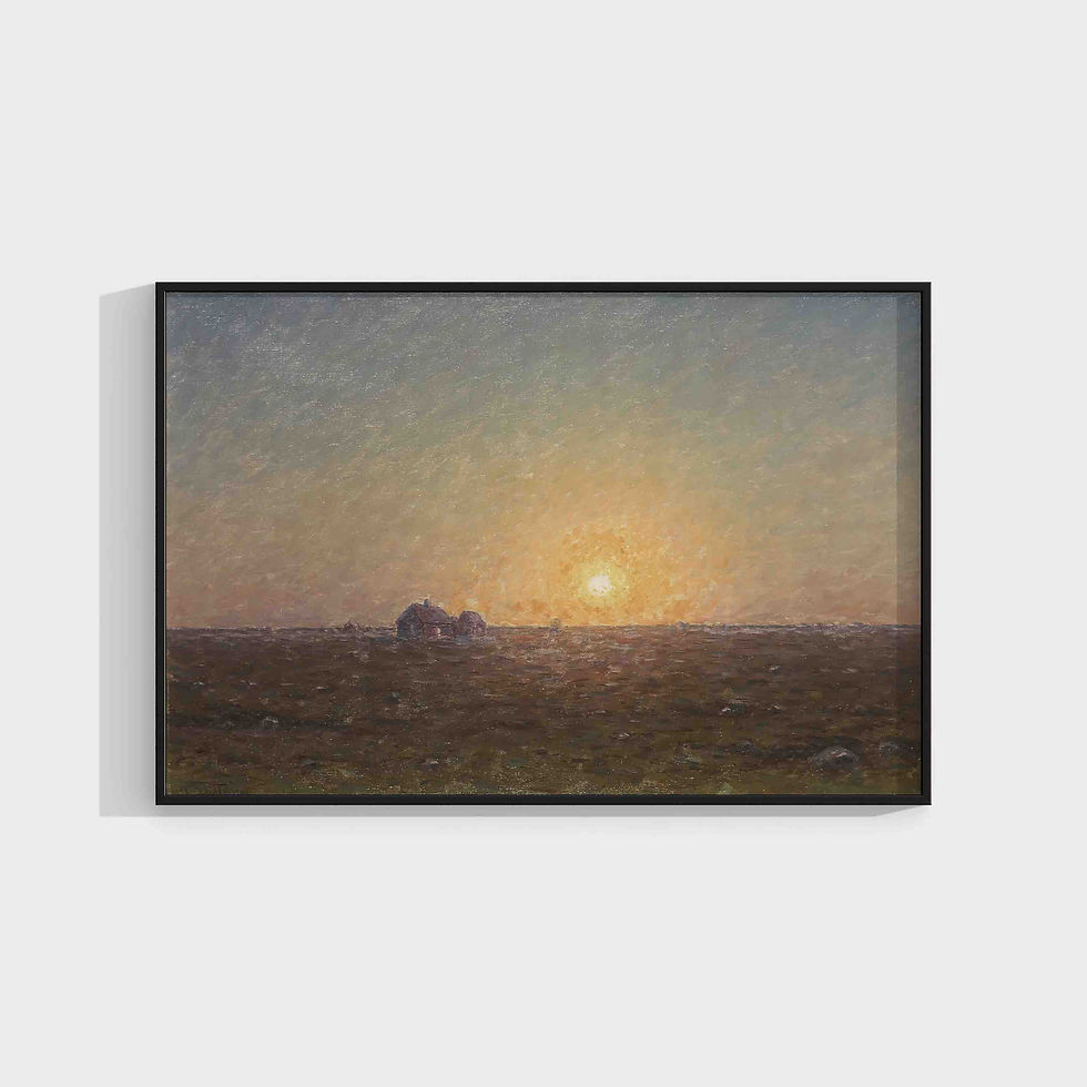 Per Ekström : Estate at Öland in sunset
