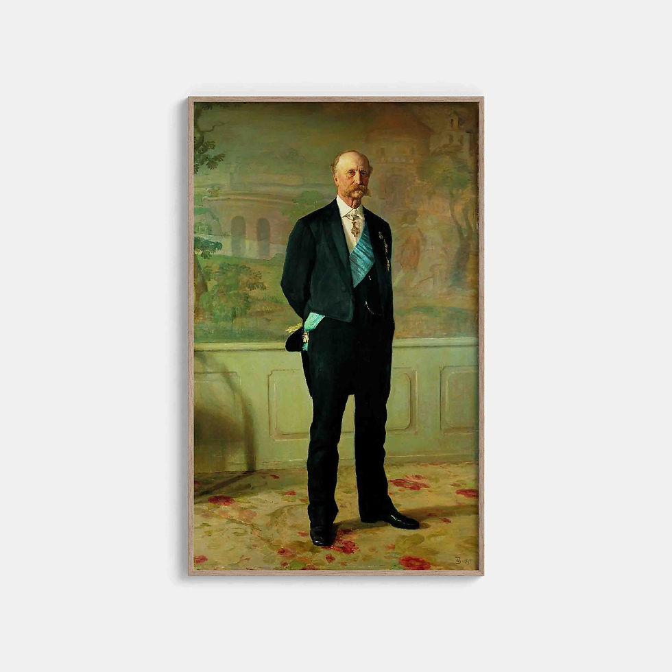 August Jerndorff : Portrait fo J.B.S. Estrup, former Danish prime minister