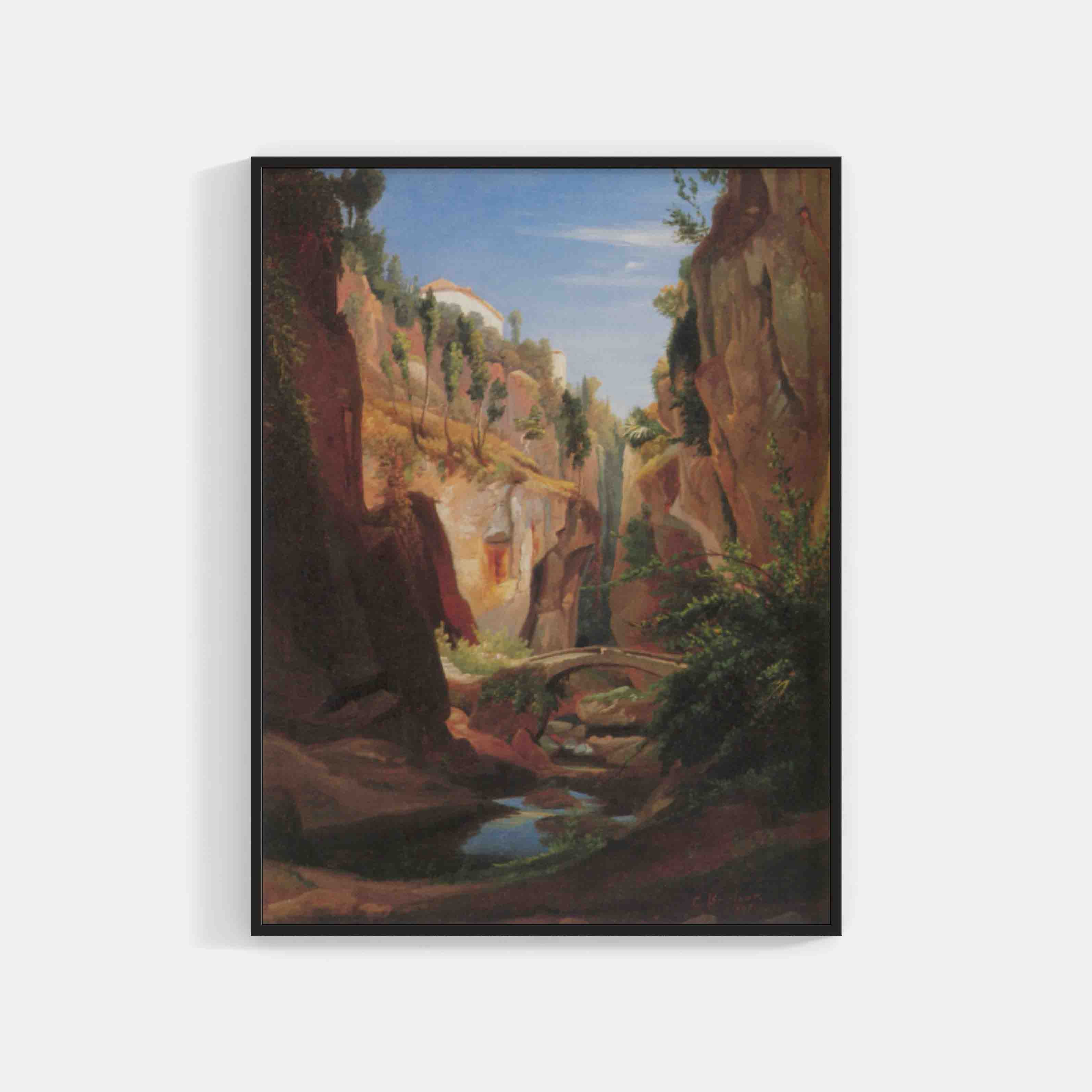 Chrystian Breslauer : Mountain landscape 1847