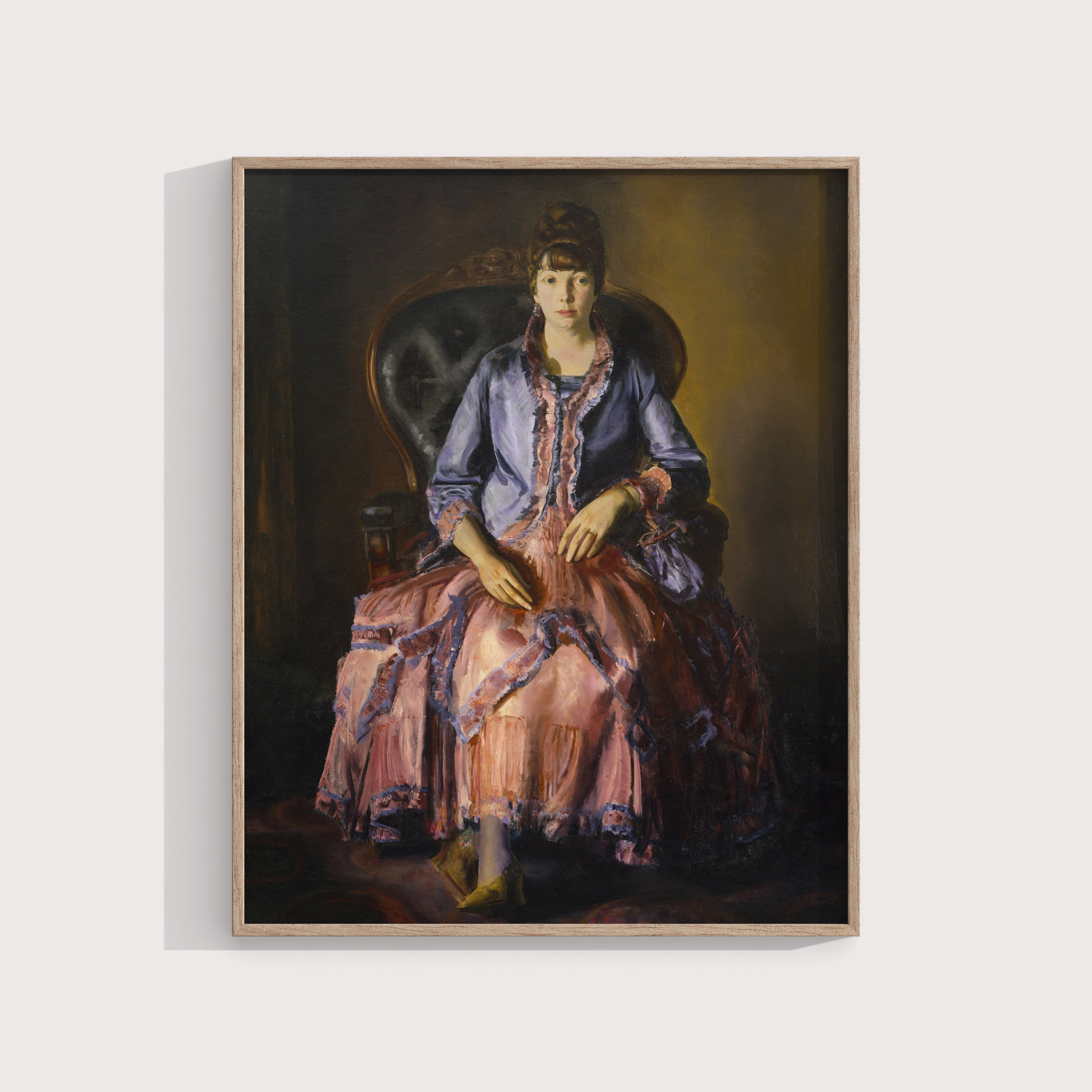 George Bellows : Emma in a Purple Dress Wall Art & Decor