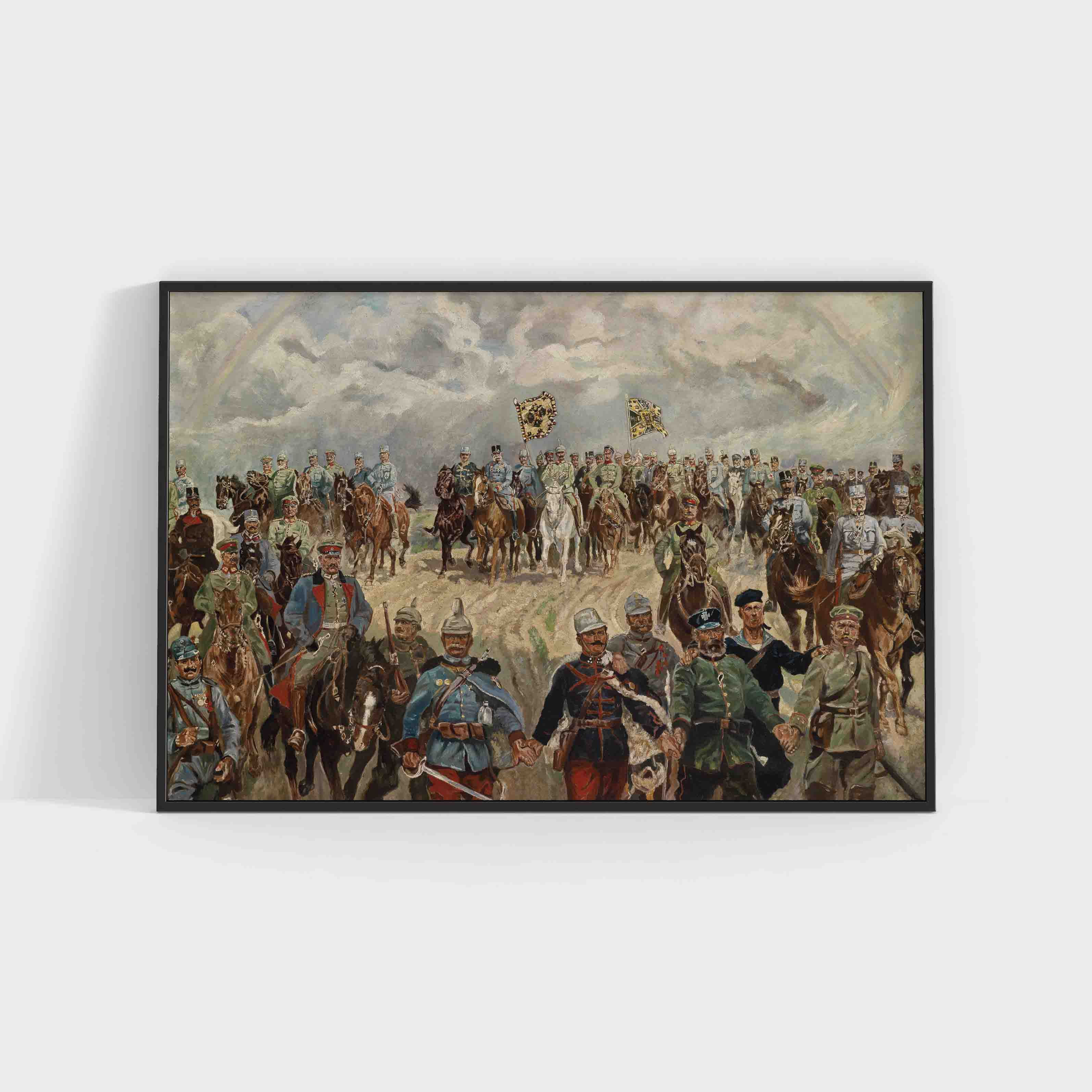 Ludwig Koch : Franz Josef I and Wilhelm II with military commanders during WWI