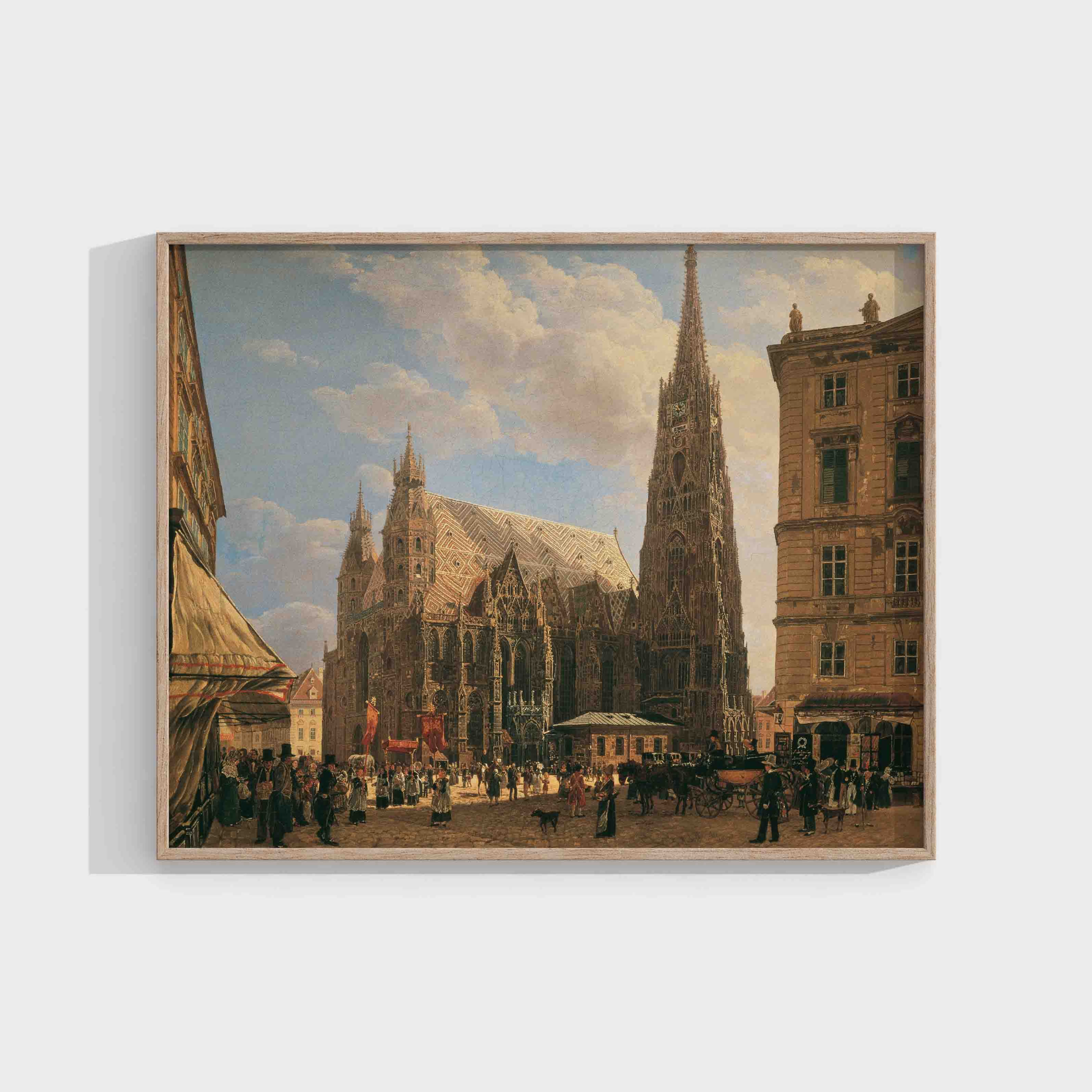 Rudolf von Alt : View of Stephansdom, from the Stock-im-Eisen, 1832