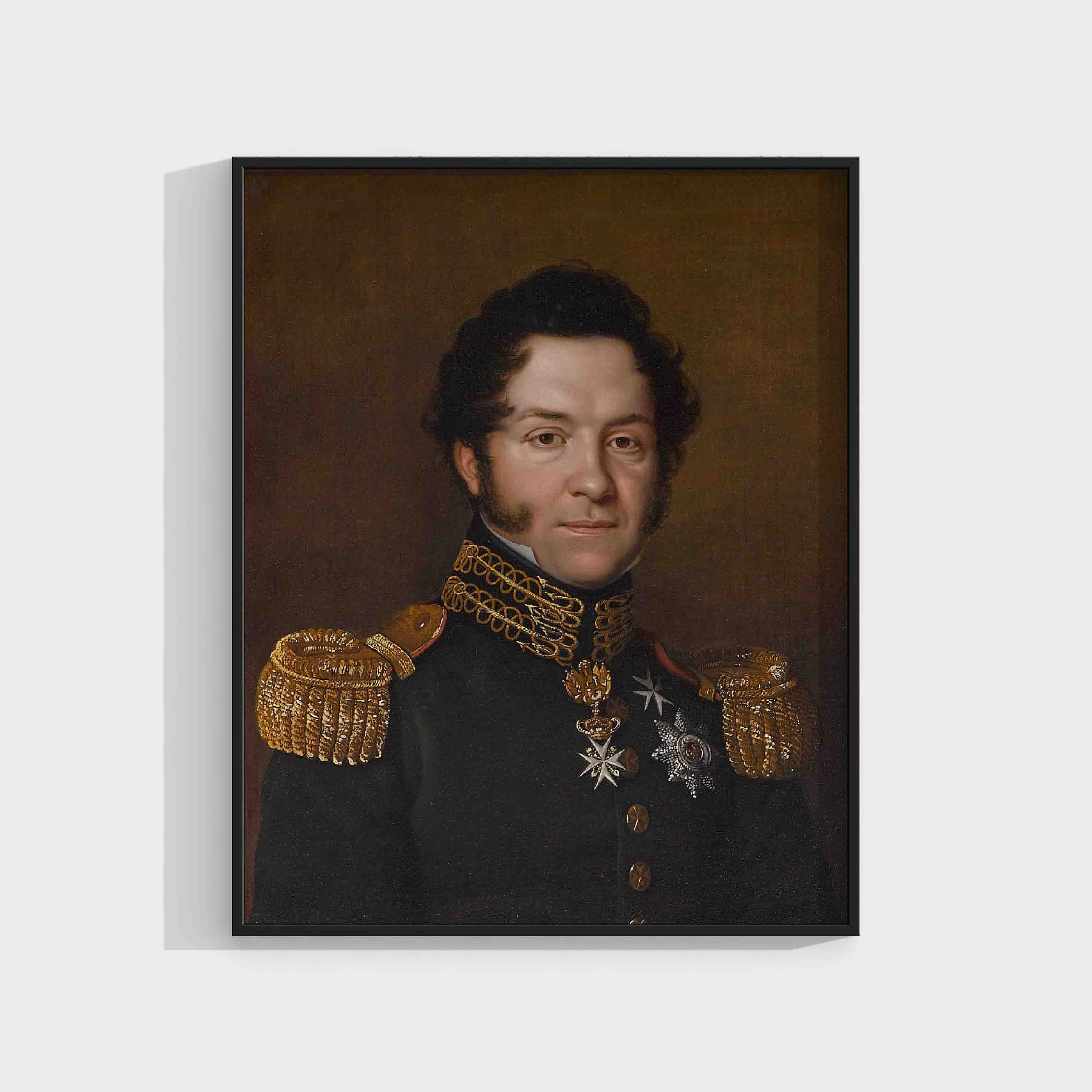 Franz Serrtaph Stirnbrand: Portrait of Jean Noé Godefroy de Polier-Vernand (1823)